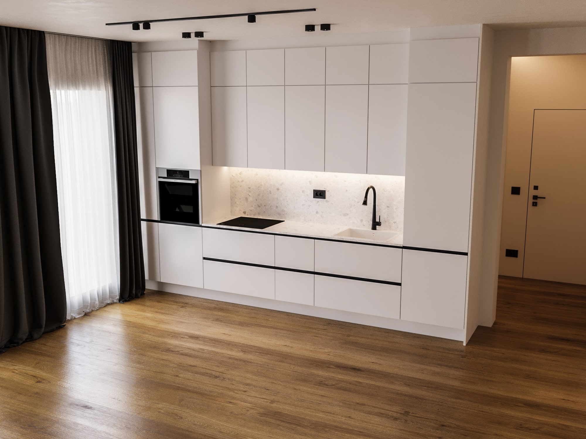 15. Inaltimea totala al mobilierului si detaliul de inchidere