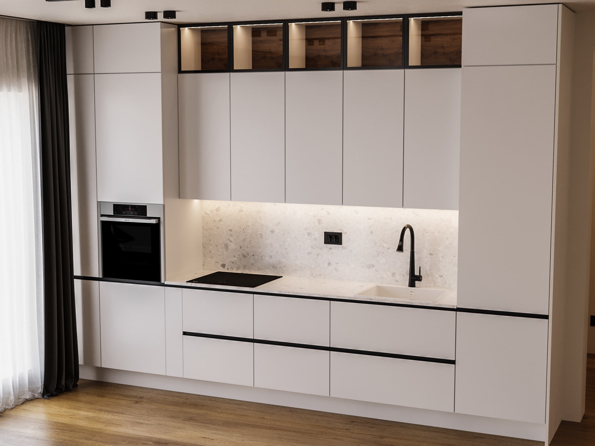 17. In designul bucatariei, folosim corpuri cu sticla?